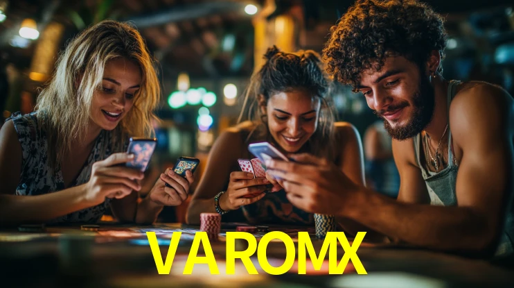 Interfaz de la app móvil VAROMX en un smartphone moderno